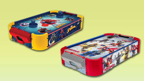 These Transformers & Marvel Air Hockey Tables Are A Great Last-Minute Gift Idea