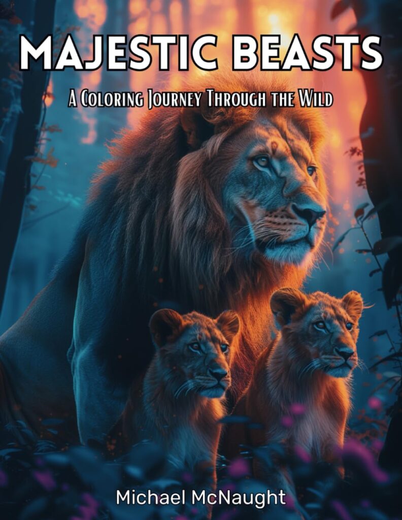 Majestic Beasts: A Coloring Journey Through The Wild