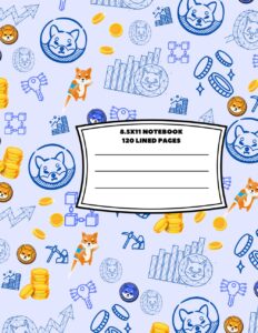 Composition Notebook, 120 page, 8.5x11 inch: Crypto Theme Cover Design