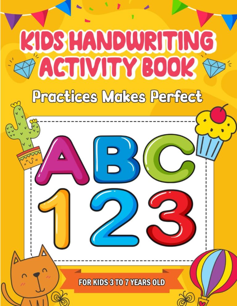 Alphabet and Numbers Handwriting Book For Kids