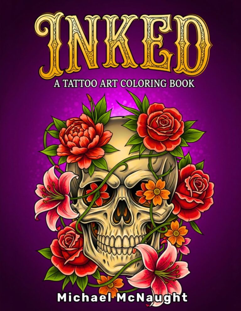 Inked: A Tattoo Art Coloring Book