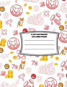 Composition Notebook, 120 page, 8.5x11 inch: Crypto Theme Cover Design