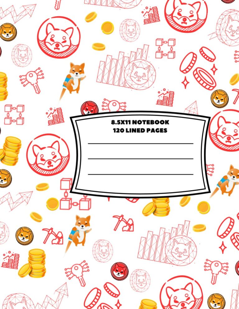 Composition Notebook, 120 page, 8.5x11 inch: Crypto Theme Cover Design