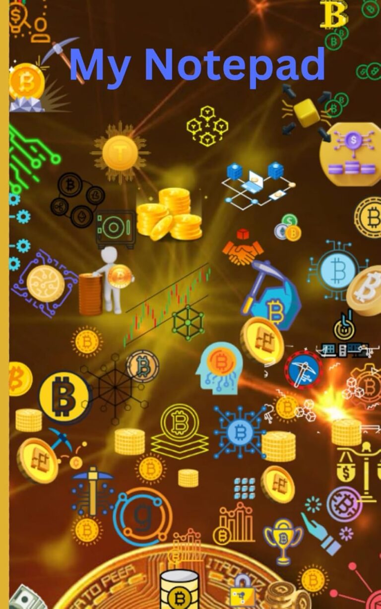 Notepad, 120 pages, 5x8: Crypto Theme Cover Design