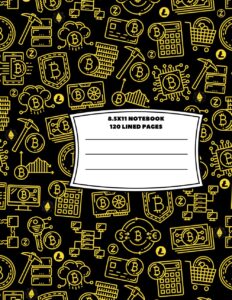 Composition Notebook, 120 page, 8.5x11 inch: Crypto Theme Cover Design