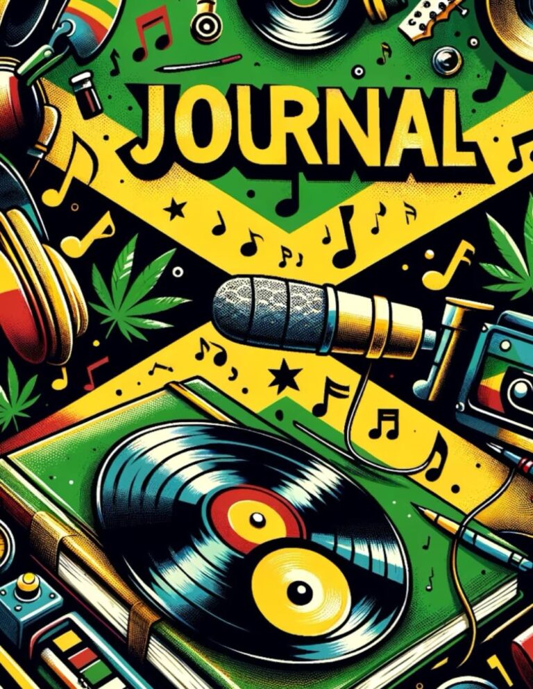 Journal: Jamaican Culture Theme Cover Design, 120 pages, 8.5x11 inch