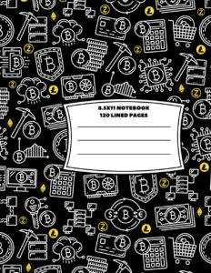 Composition Notebook, 120 page, 8.5x11 inch: Crypto Theme Cover Design