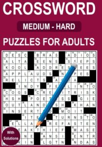 Crossword Puzzle books for Adults: 100 Puzzles Medium to Hard