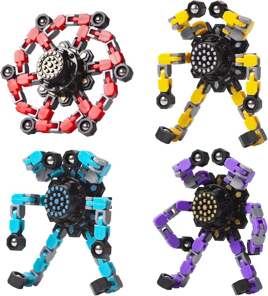 transformable sensory fidget spinners