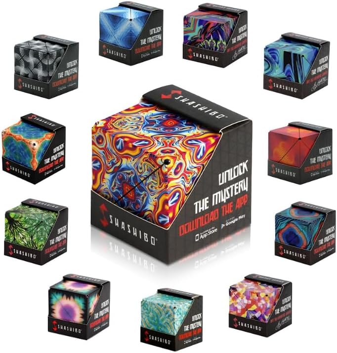 Shashibo shape shifting fidget cube