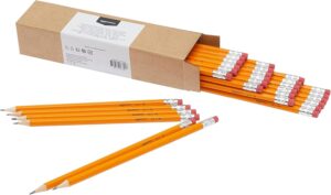 AmazonBasics Pre-Sharpened Wood-Cased Pencils – Premium Everyday Writing for School, Office & Home