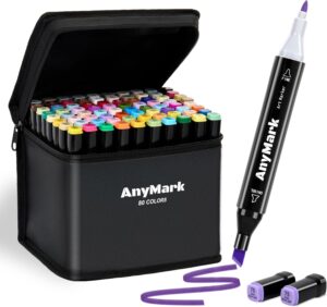 ✨ AnyMark Alcohol-Based Markers – Vibrant, Long-Lasting Colors for Creative Projects